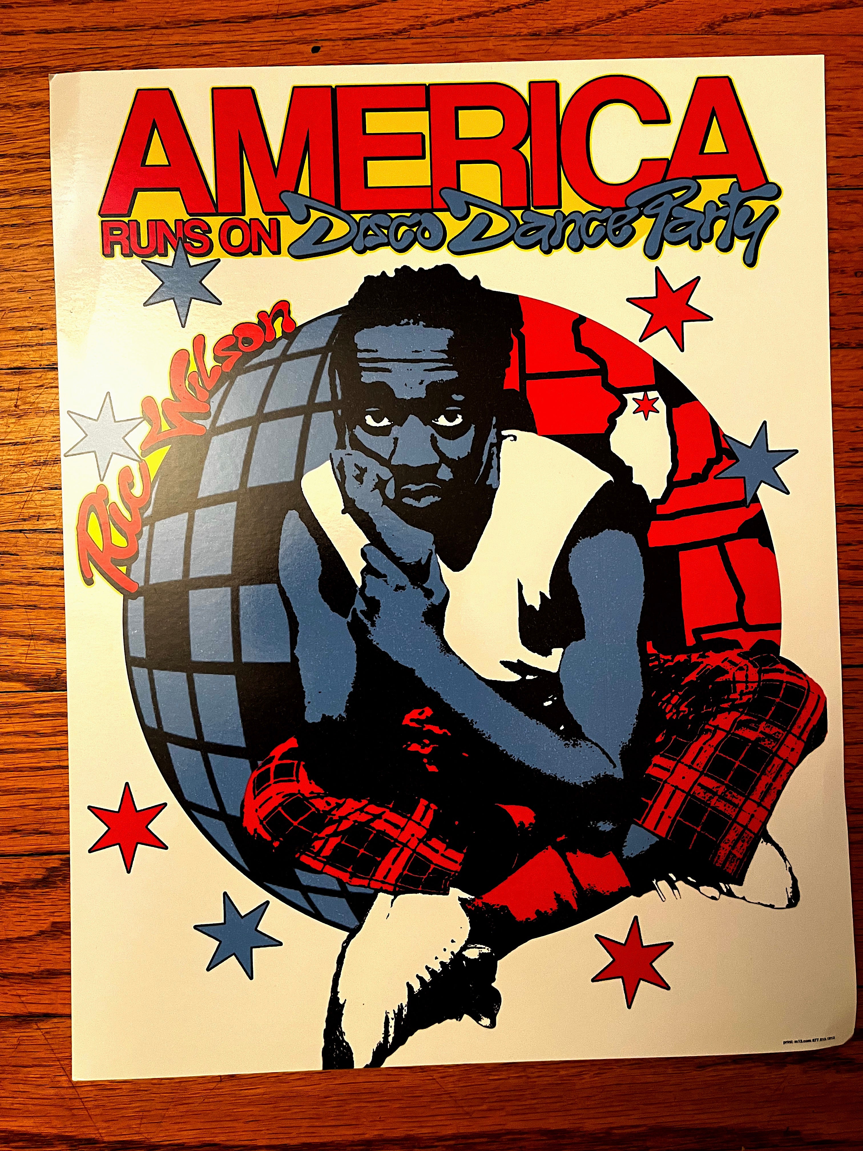 AMERICA RUNS ON DISCO (PRINT)